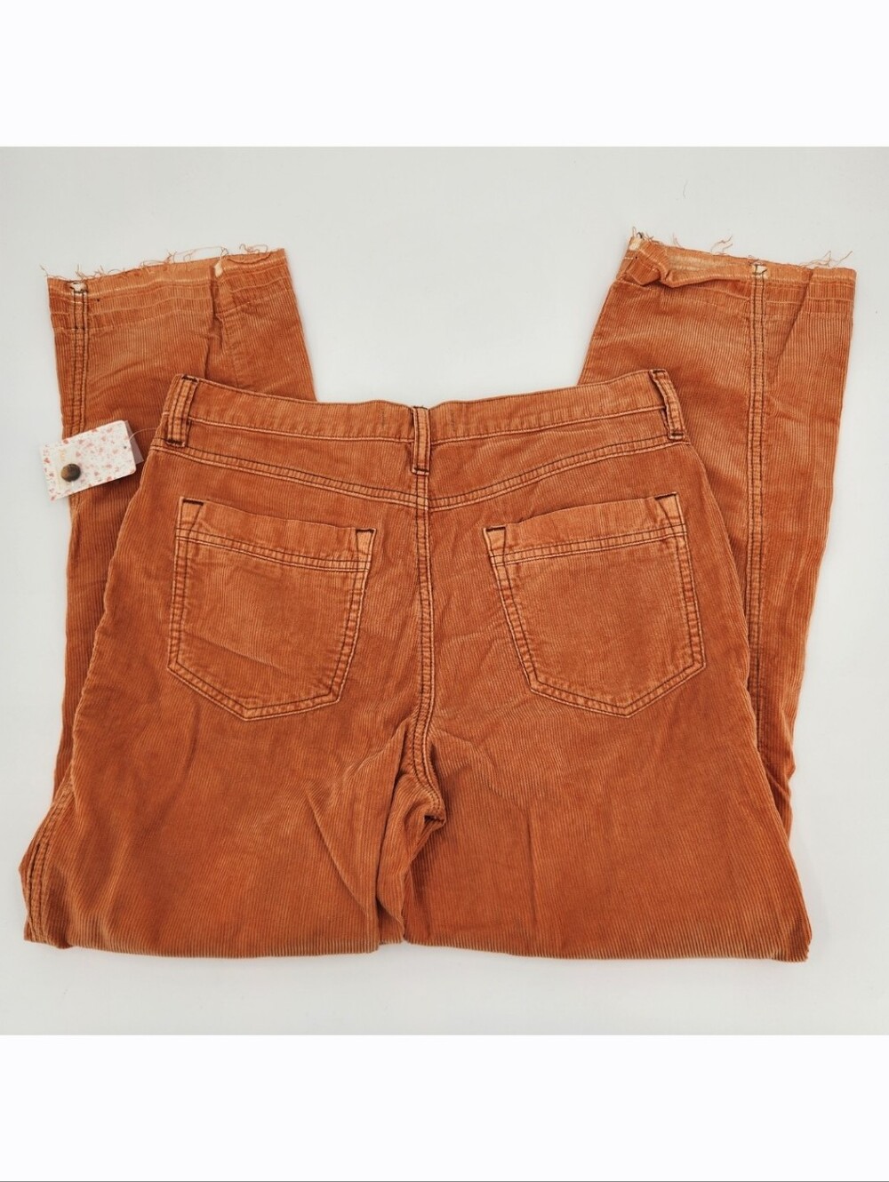 Free People We The Free Aces Straight Leg Corduroy Pants Womens Size 30 Orange - Picture 9 of 10